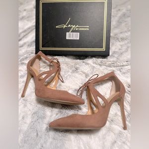 NEW beautiful blush stilettos by Zendaya